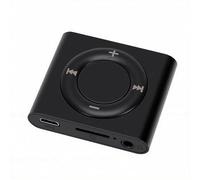 YUEHISY Reproductor de MP3 Ampliable de 64 GB para Estudiantes, Reproductor de Música de Alta Fidelidad, Altavoz Incorporado, Recargable, Cuerpo de Metal, Auriculares para Deportes (Black)