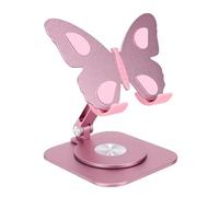 YUEHISY Soporte Giratorio para Teléfono Móvil de 360°, Soporte de Escritorio Plegable de Aluminio, Almohadilla Suave Que No Raya, Base Ancha y Ligera, para Tabletas y Teléfonos