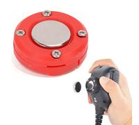 YUEHISY Soporte Magnético para Micrófono para KMC-30 KMC-32, Colgador de Micrófono de Radio CB con Parte Trasera Adhesiva, También Compatible con KMC-35 KMC-36 TK768G TK868G (rojo)