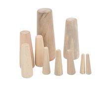 YUEHISY Tapones de Madera Blanda, 10 Tapones Cónicos Cónicos de Emergencia a Través del Casco para Yates, Tamaños Surtidos de 4 Mm a 27,5 Mm, Expansión de Absorción de Agua para Reparación de Fugas