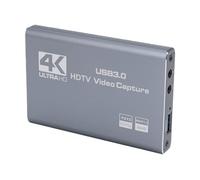 YUEHISY Tarjeta de Captura de Vídeo, Tarjeta de Captura HDMI, Salida en Bucle 4K a 60 Hz, 1080p a 60 Fps, Entrada de Micrófono de 3,5 Mm, USB 3.0, YUY2, Baja Latencia