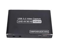 YUEHISY Tarjeta de Captura para Streaming, Tarjeta de Captura de Vídeo HDMI 4K USB 3.0, 1080P 60FPS HDMI a USB C, Funciona con Cámara PC OBS Zoom