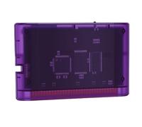 YUEHISY Tarjeta de Juego Retro Mega Drive, Cartucho 4000 en 1 con Tarjeta de Memoria Pequeña de 8 GB, para Consola de Juegos Retro Mega Drive (Púrpura transparente)