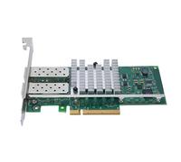 YUEHISY Tarjeta de Red SFP Plus 10GBPS, Adaptador PCI Express X8 Ethernet con 2 Puertos y Chipset 82599, para Servidor y Máquina Virtual