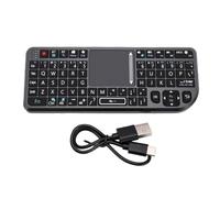 YUEHISY Teclado Pequeño con Panel Táctil, Teclado Recargable de Modo Dual | Para Casa y Viajes, Panel Táctil Central, Control Multitáctil, 7 Luces LED