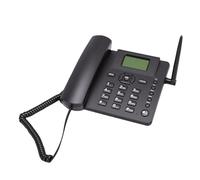 YUEHISY Teléfono de Escritorio Fijo Inalámbrico para el Hogar y la Oficina, Teléfono gsm de Doble SIM con Antena Externa y Modo de Espera de 5 Días, Radio/Reloj Despertador Incorporado