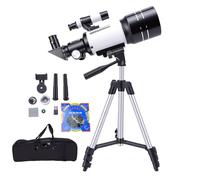 YUEHISY Telescopio Astronómico, 70mm Apertura, 300mm Longitud Focal, para