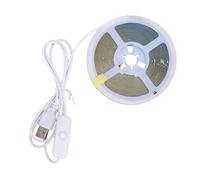 YUEHISY Tira de Luces LED COB, Cinta LED Autoadhesiva Flexible Brillante IP65 a Prueba de Agua 800LM, para Bricolaje, Hogar, Dormitorio, Gabinete de Cocina (4 metros)