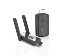 YUEHISY Transmisor y Receptor HDMI Inalámbrico, Extensor de 150 M/492 Pies, Entrada de Decodificación 4K, Salida 1080P 60 Hz, Plug and Play, para Proyector de TV de Larga Distancia