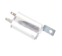 YUEHISY Unidad de relé Intermitente para Coche de 12 V, relé Intermitente Compatible con LED de 3 Pines con Carcasa de Aleación de Aluminio para Coches Clásicos, Unidad de de Reemplazo Directo