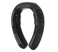 YUEHISY Ventilador de Cuello Portátil, Refrigeración/calefacción de 360 °, Ventilador Portátil de Carga Rápida de 7000 MAh, Manos Portátiles Libres, 3 Velocidades Livianas (Black es helado)