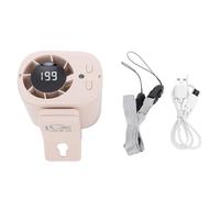 YUEHISY Ventilador Portátil de Mano, Ventilador de Cintura Recargable USB con 199 Velocidades de Viento Ajustables, de Refrigeración Personal con Linterna SOS para Viajes