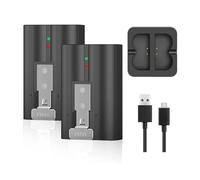 YUEHISY YUEHISY Paquete de 2 Baterías de Repuesto para Ring Doorbell, Baterías Recargables de 6500 MAh con Cargador de Doble Ranura, para Ring Video Doorbell 2/3/4/3 Plus