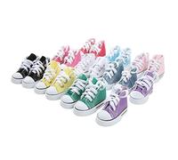 YUEHISY Zapatos de Lona para Muñecas 1/3 para , 10 Pares de Mini Zapatillas Surtidas con Suela Antideslizante, Zapatillas Pequeñas de 3,0 Pulgadas para Cosplay de Muñecas con Articulación Esférica