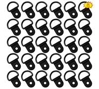 Yuehuabao 30pcs Anillo de Amarre Gancho Anclaje de Carga Resistentes con Anillo Ancla de Remolque en D, para Asegurar la Carga en Automóviles Remolques Kayaks Camiones y Barcos