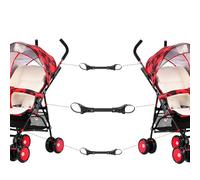 Yuehuamech 3 conectores para cochecito de bebé, conectores dobles para cochecito, acoplador de doble conector para cochecito, gancho de liberación rápida para cochecito, se adapta a la mayoría de