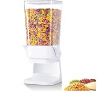 Yuehuamech Dispensador de cereales para encimera 5. Dispensador grande de 5 litros de alimentos secos, almacenamiento hermético de alimentos para avena, nueces, frijoles, arroz, caramelo, frijoles,