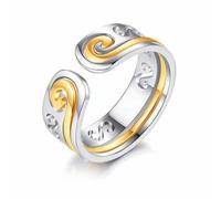 YueJieSelected Black Myth WuKong - Anillos de acero inoxidable para hombre, desmontable, anillo de cabeza de Wukong, anillos de acero inoxidable para mujer, anillo de acero inoxidable para juegos