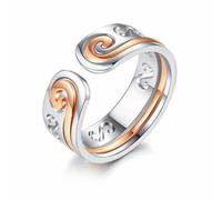 YueJieSelected Black Myth WuKong - Anillos de acero inoxidable para hombre, desmontable, anillo de cabeza de Wukong, anillos de acero inoxidable para mujer, anillo de acero inoxidable para juegos