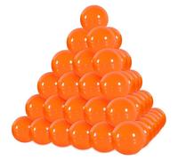 yuejuhe 50 Piezas Bolas de Lotería, 3 cm Bolas de Bingo Rellenables, Bolas de Rifa Se Pueden Abrir para Fiesta Juegos (Naranja)