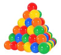 yuejuhe 50 Piezas Bolas de Lotería, 3 cm Bolas de Bingo Rellenables, Bolas de Rifa Se Pueden Abrir para Fiesta Juegos (Multicolor)