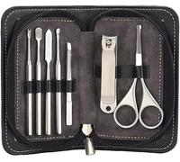 YUEKOPOU 7-Piece Nail Clipper Kit - Professional Nail Care Set for Manicure and Pedicure with Scissors, Tweezers, and Ear Pick Tools