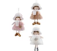 YUEKOPOU Accesorios para el Cabello navideños, Pinzas para Christmas Angel Doll Pendant Ornaments Pack of X 19cm Tree Hanging Decorations(3pcsc)