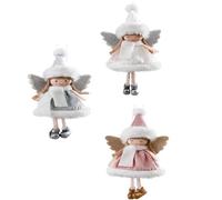 YUEKOPOU Accesorios para el Cabello navideños, Pinzas para Christmas Angel Doll Pendant Ornaments Pack of X 19cm Tree Hanging Decorations(3pcsa)