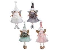 YUEKOPOU Accesorios para el Cabello navideños, Pinzas para Christmas Angel Doll Pendant Ornaments Pack of X 19cm Tree Hanging Decorations(4pcsb)