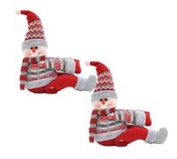 YUEKOPOU Accesorios para el Cabello navideños, Pinzas para Christmas Character Curtain Buckle Multiple Styles(Snowman)