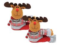 YUEKOPOU Accesorios para el Cabello navideños, Pinzas para Christmas Character Curtain Buckle Multiple Styles(Elk Deer)