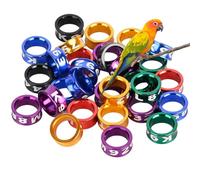 YUEKOPOU Anillos Multicolores for Patas de Paloma: Bandas de identificación de Aluminio y plástico en Colores aleatorios, Anillos Seguros for Palomas y Aves de Corral.(Mixed Colors8.0mm,150pc)
