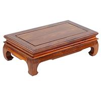 YUEKOPOU Asiento de Buda Elevado, Mesa para Ofrecer Inciens Large Wooden Shrine Table - Small Altar Table for Spiritual Decor, Tabletop Risers for Buddha, Tea, Puja, Witchcraft(Small)