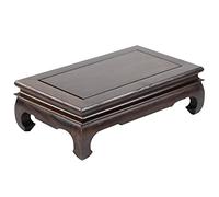 YUEKOPOU Asiento de Buda Elevado, Mesa para Ofrecer Inciens Large Wooden Shrine Table - Small Altar Table for Spiritual Decor, Tabletop Risers for Buddha, Tea, Puja, Witchcraft(Large)