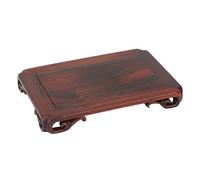 YUEKOPOU Asiento de Buda Elevado, Mesa para Ofrecer Inciens Little Shrine Table - Small Altar Table for Spiritual Practices, Carved Base Retro Craft for Living Room, Study Room, Office, or Tea House