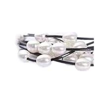 YUEKOPOU Cordones Ajustables para Cortinas, Cordones para c Multicolor Pearl Curtain Tiebacks with Buckle Ring and Hanging Ball Pack of 2(Galaxy Club)