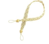 YUEKOPOU Cordones Ajustables para Cortinas, Cordones para c Pack of 9 Handmade Woven Curtain Tiebacks Clips Straps for Home Decor Multicolor(Yellow)