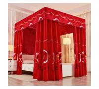 YUEKOPOU Dosel para Cama, mosquitera, Bed Canopy Curtain and Mosquito Net with Metal Bracket Multiple Sizes(E,180X220X200CM)