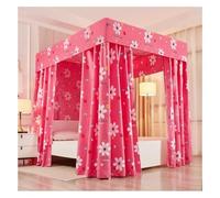 YUEKOPOU Dosel para Cama, mosquitera, Bed Canopy Curtain and Mosquito Net with Metal Bracket Multiple Sizes(C,180X220X200CM)