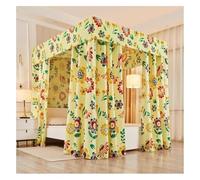 YUEKOPOU Dosel para Cama, mosquitera, Bed Canopy Curtain and Mosquito Net with Metal Bracket Multiple Sizes(B,200X220X200CM)