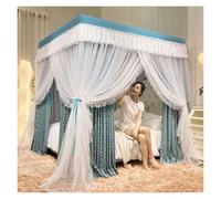 YUEKOPOU Dosel para Cama, mosquitera, Bed Canopy Mosquito Net with Stand for Single and Double Beds Multicolor Multiple Sizes(Blue,180 * 200cm)