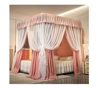 YUEKOPOU Dosel para Cama, mosquitera, Pink Princess Bed Canopy For Girls In Single Or Double Layer and Multi Sizes(Double Layer,180X220x200CM)