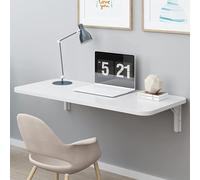 YUEKOPOU Escritorio de Pared, Escritorio Flotante, Mesa de Wall Mounted Folding Table - Space-Saving Foldable Work Desk(80 * 50Cm/31Inch*20Inch)