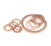 YUEKOPOU Juntas de cobre puro Arandelas planas for tornillos redondos y juntas hidráulicas 10 piezas de tamaños mixtos(M16*20 * 2.0 * 10pcs)