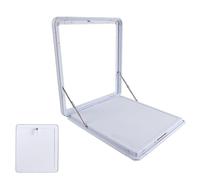 YUEKOPOU Mesa Plegable RV, Escritorio de Pared con cerradur Aluminum Alloy Foldable Lockable Wall Table for RVs and Motorhomes(Bianco,40cm/15.7in)