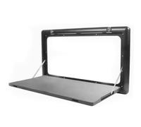 YUEKOPOU Mesa Plegable RV, Escritorio de Pared con cerradur Aluminum Foldable Lockable RV Wall Table for Motorhome Caravan(Black)