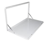 YUEKOPOU Mesa Plegable RV, Escritorio de Pared con cerradur Fold Down Wall Mounted Aluminum Alloy Table Lockable, Perfect for RV Campers, Outdoor Use(Bianco,60x45cm/23.6x17.7in)