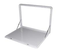 YUEKOPOU Mesa Plegable RV, Escritorio de Pared con cerradur Mesa Plegable de Pared de aleación de Aluminio con Cerradura(Bianco,80x45cm/31.5x17.7in)