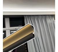 YUEKOPOU Moldura de Techo, Canal de zócalo, Aluminum LED Channel Crown Molding Diffuser For 8mm Strip Multiple Sizes White, Black(Black,30 m/98.4 ft)