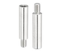 YUEKOPOU Paquete de 2 tornillos separadores de acero inoxidable, espaciadores roscados antioxidantes, kit de sujetadores apilables(M8x50+12mm)